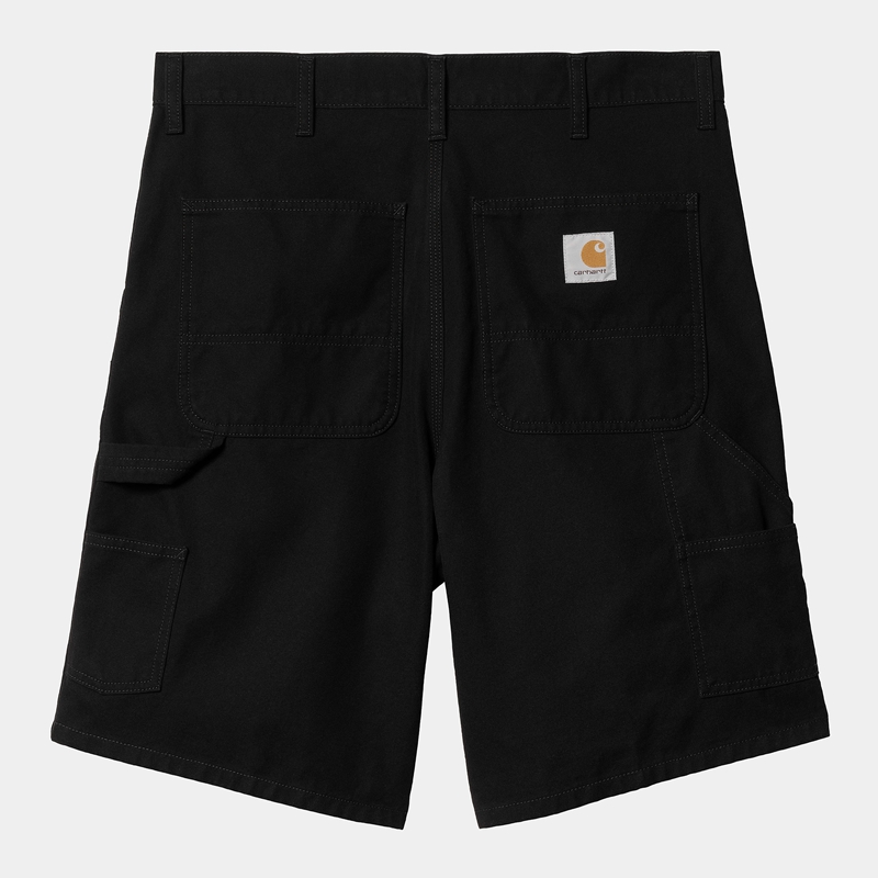 Spodenki Carhartt Double Knee Męskie Czarne | QGK-349658