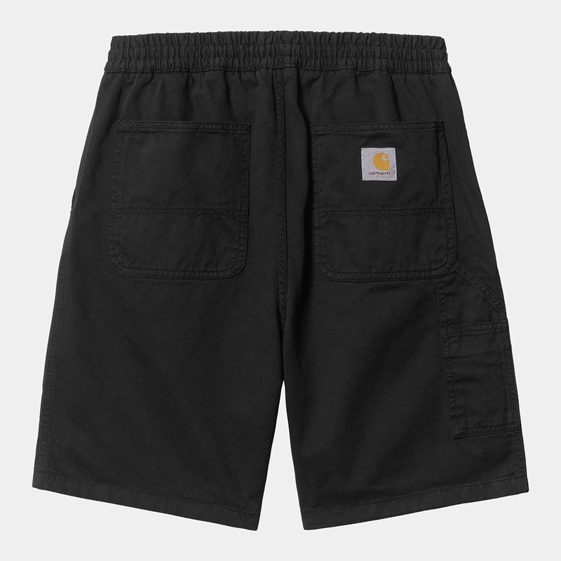 Spodenki Carhartt Flint Męskie Czarne | WDY-391267