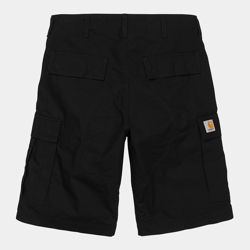 Spodenki Carhartt Regular Cargo Męskie Czarne | ZSM-142096