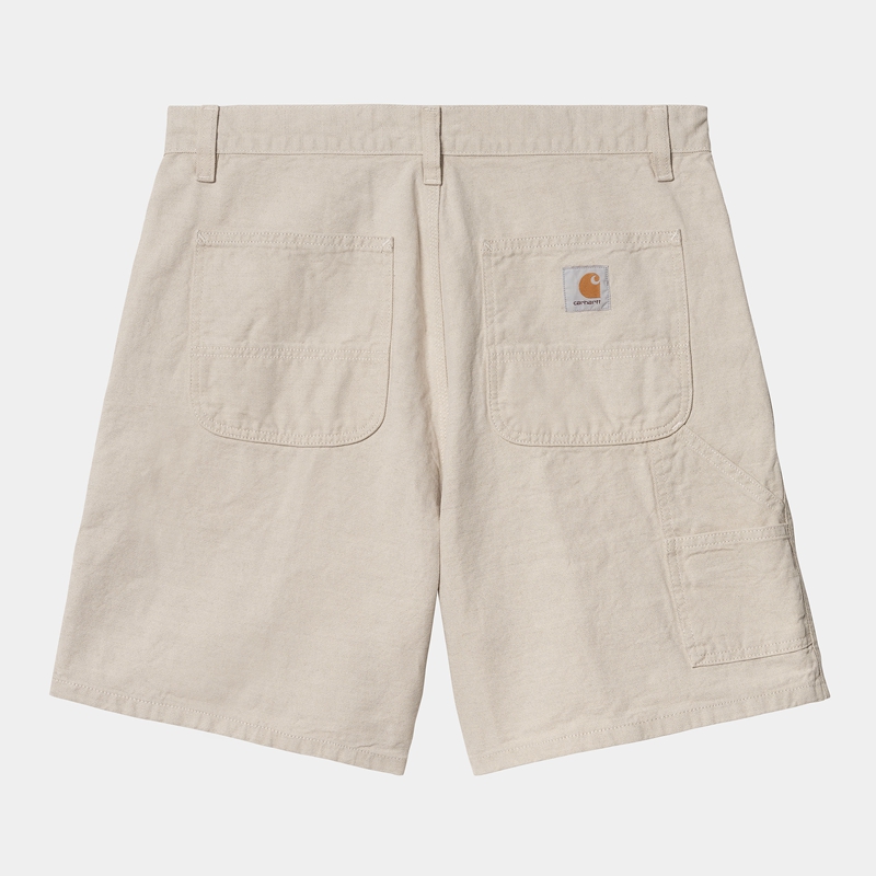 Spodenki Carhartt Walter Single Knee Męskie Białe | WLM-140785