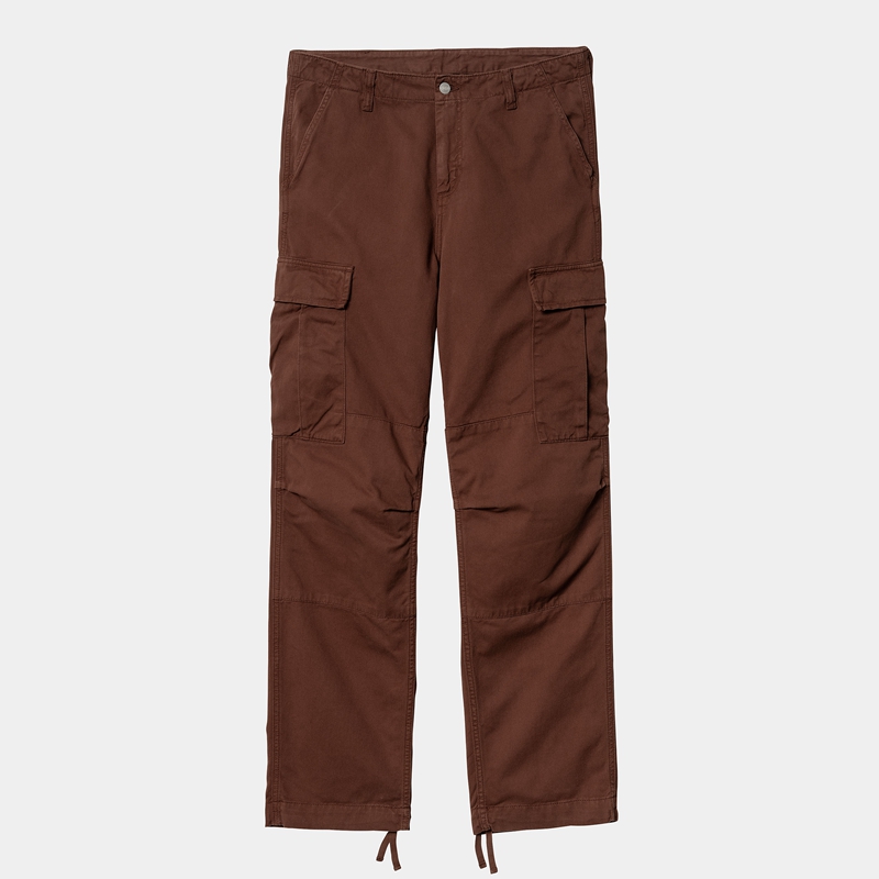 Spodnie Cargo Carhartt Regular Męskie Bordowe | XFP-379645