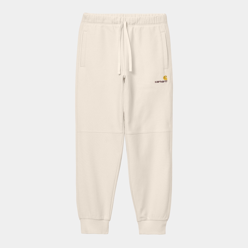 Spodnie Carhartt American Script Jogging Męskie Kremowe | FDP-328546