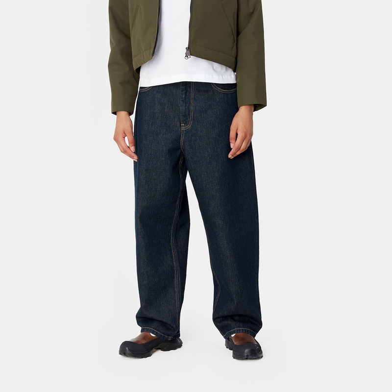 Spodnie Carhartt Brandon Damskie Granatowe | EOI-489530