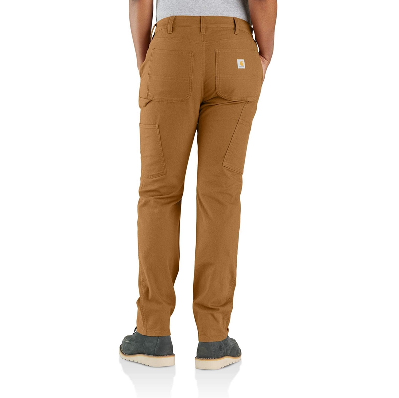 Spodnie Carhartt Double-Knee Damskie Beżowe | IFO-046382