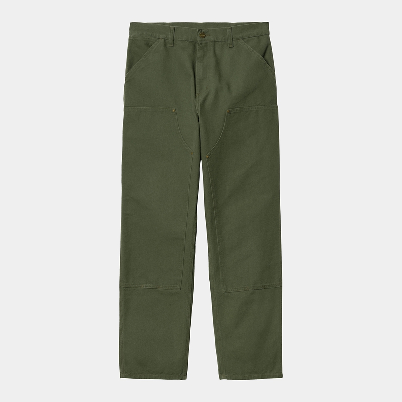 Spodnie Carhartt Double Knee Męskie Zielone | XMY-362570