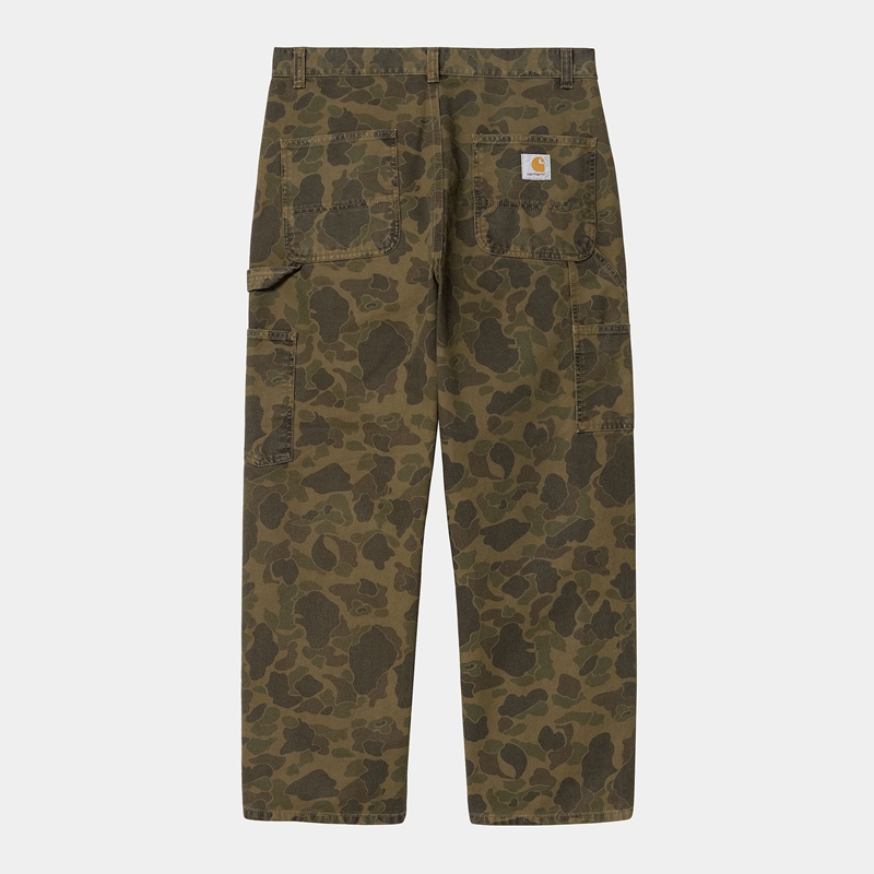 Spodnie Carhartt Duck Single Knee Męskie Oliwkowe | ENB-190874