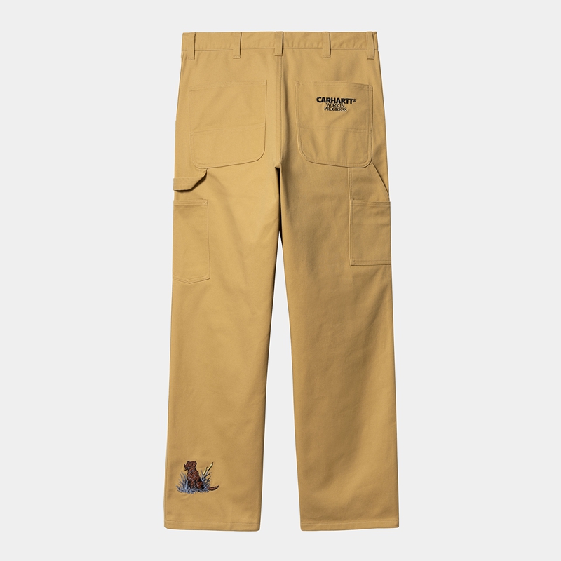 Spodnie Carhartt Ducks Single Knee Męskie Khaki | RJX-439605