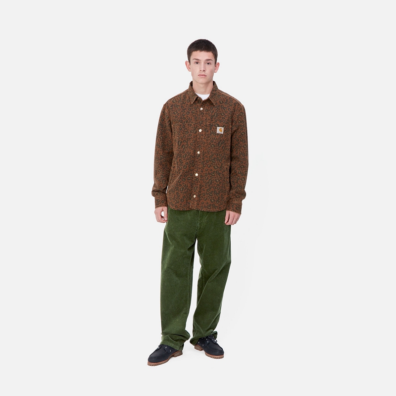 Spodnie Carhartt Landon Męskie Zielone | KEG-086192