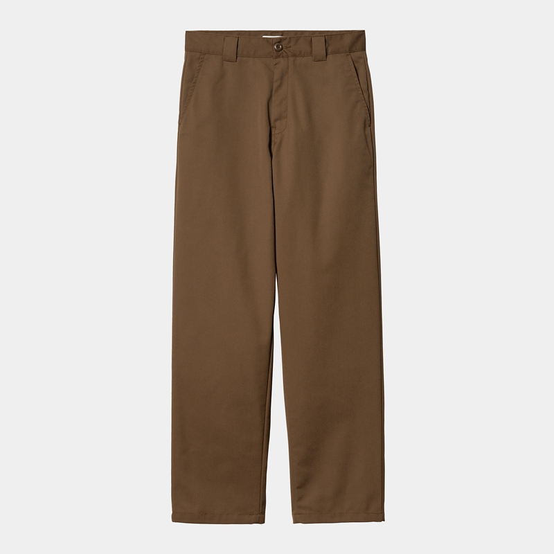 Spodnie Carhartt Master Damskie Brązowe | AYZ-709361