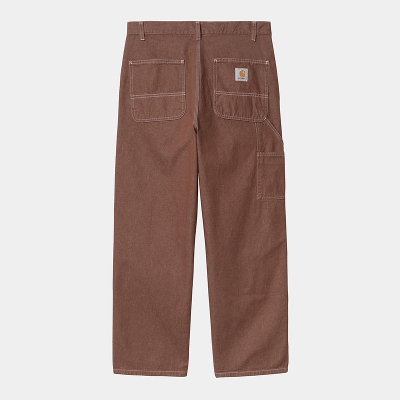 Spodnie Carhartt Midland Double Knee Męskie Brązowe | LJV-794560