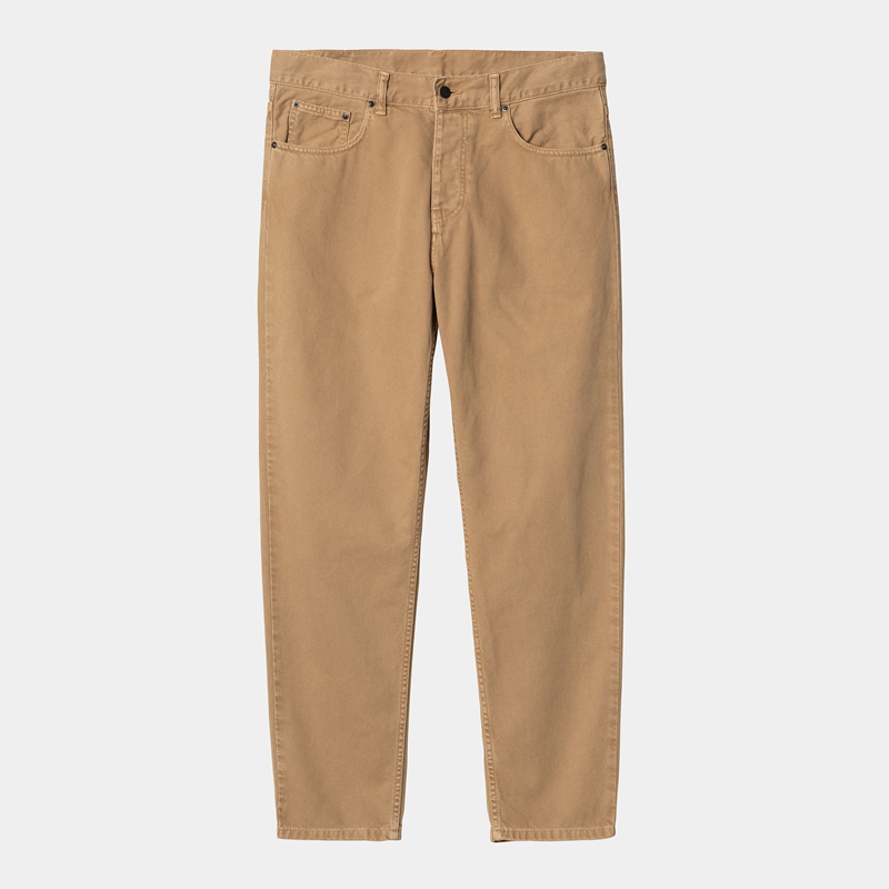 Spodnie Carhartt Newel Męskie Khaki | ATX-659370