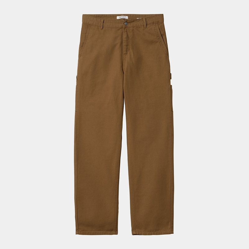 Spodnie Carhartt Pierce Straight Damskie Brązowe | BJP-384629