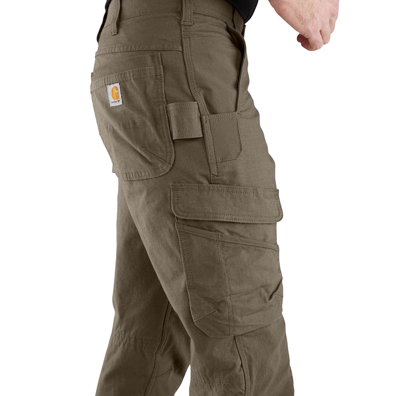 Spodnie Carhartt Rugged Flex® Steel Cargo Double-Front Męskie Czarne | FWJ-587206