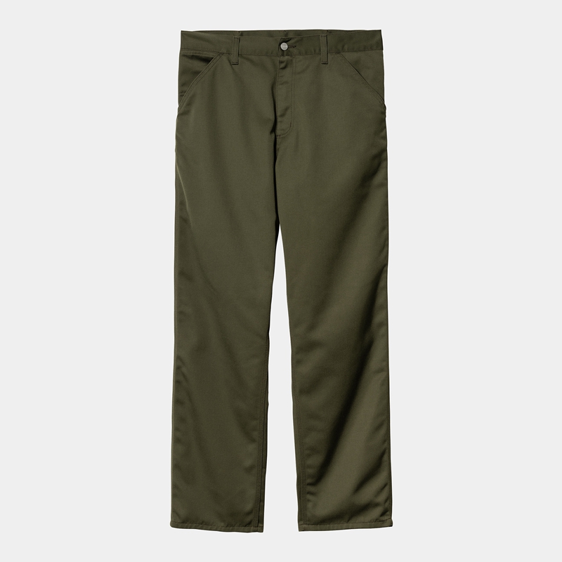 Spodnie Carhartt Simple Męskie Zielone | GVT-390526