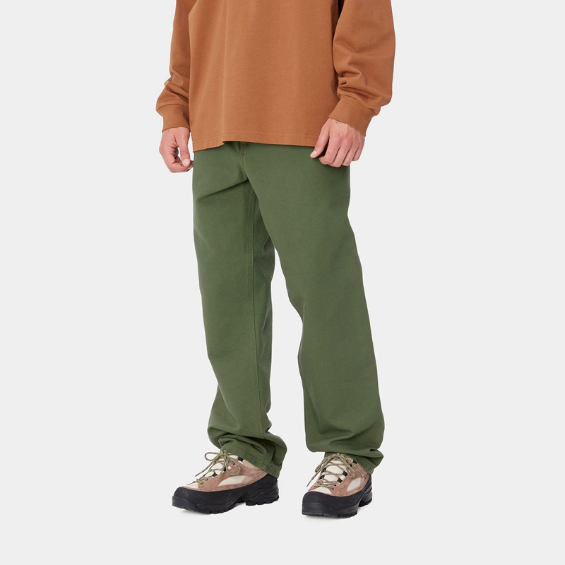 Spodnie Carhartt Simple Męskie Zielone | VJA-953284