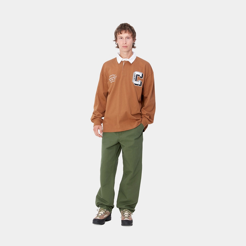 Spodnie Carhartt Simple Męskie Zielone | VJA-953284