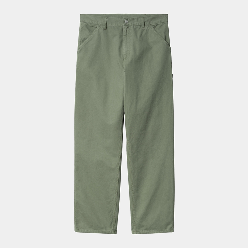 Spodnie Carhartt Single Knee Męskie Zielone | FEL-215690