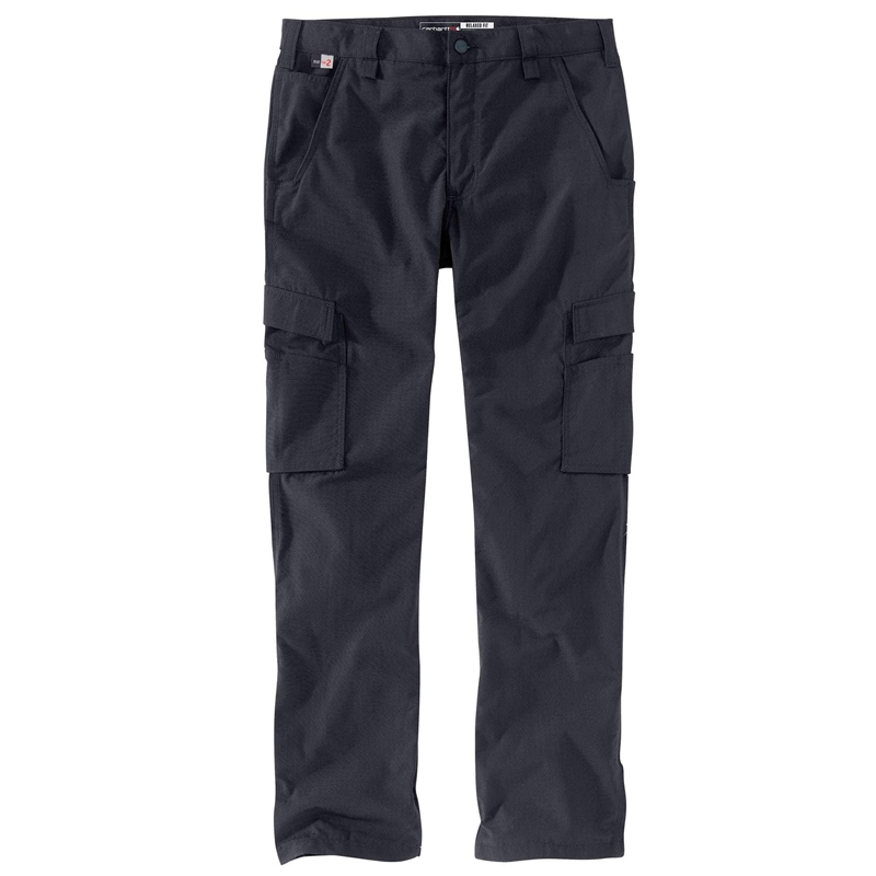 Spodnie Robocze Carhartt Flame-Resistant Force® Relaxed Fit Ripstop Cargo Męskie Czarne | JUG-368059