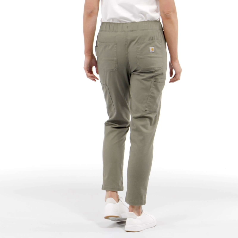 Spodnie Robocze Carhartt Force® Relaxed Fit Ripstop Damskie Oliwkowe | WQX-724513