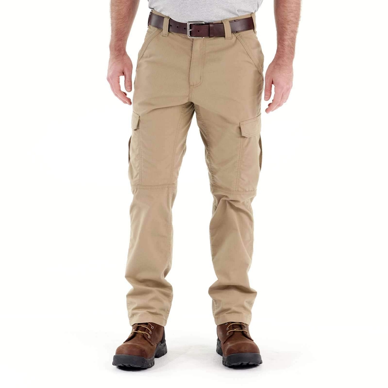 Spodnie Robocze Carhartt Force® Relaxed Fit Ripstop Cargo Męskie Ciemny Khaki | IBG-184769