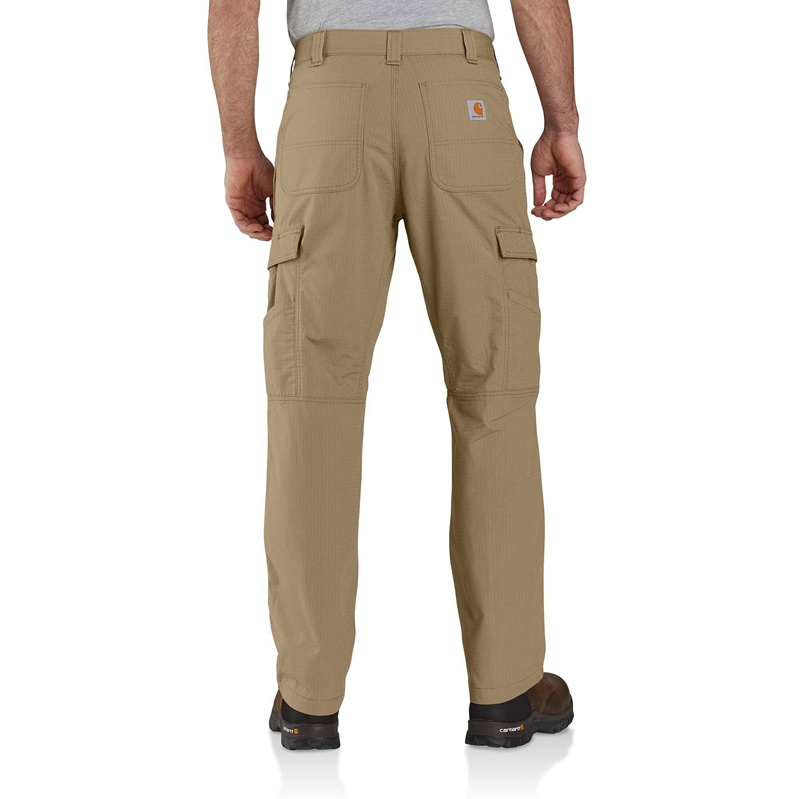 Spodnie Robocze Carhartt Force® Relaxed Fit Ripstop Cargo Męskie Ciemny Khaki | IBG-184769