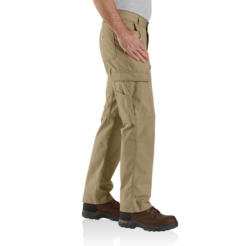 Spodnie Robocze Carhartt Force® Relaxed Fit Ripstop Cargo Męskie Ciemny Khaki | IBG-184769