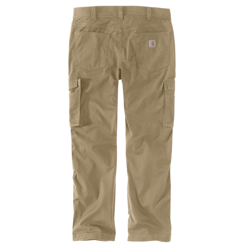 Spodnie Robocze Carhartt Force® Relaxed Fit Ripstop Cargo Męskie Ciemny Khaki | GRK-613290