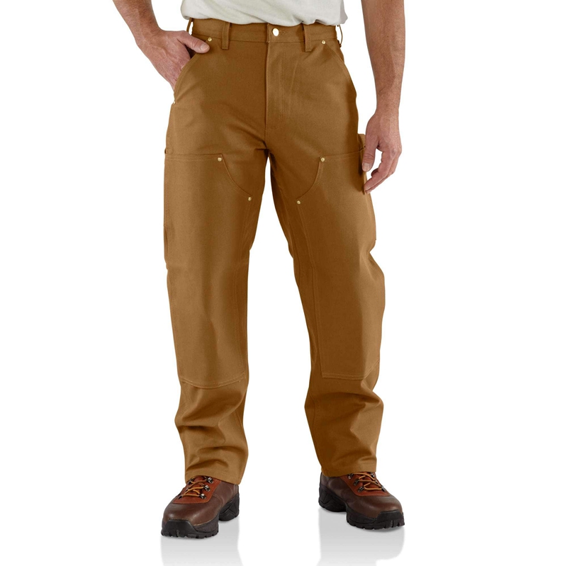 Spodnie Robocze Carhartt Loose Fit Firm Duck Double-Front Utility Męskie Brązowe | JWS-195026