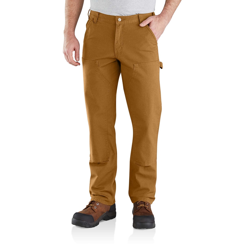 Spodnie Robocze Carhartt Utility Double-Knee Męskie Brązowe | NFU-081542